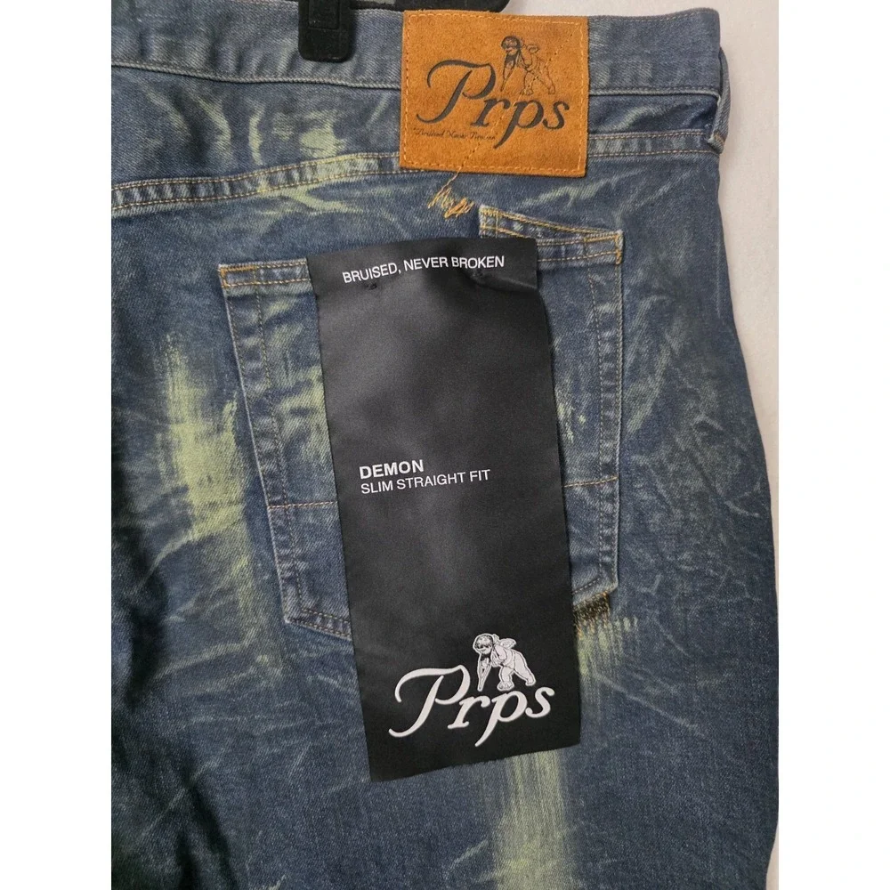PRPS Demon Miki Slim Straight Fit  Mens Jeans‎ Blue Size 44/34 Style E107P216P